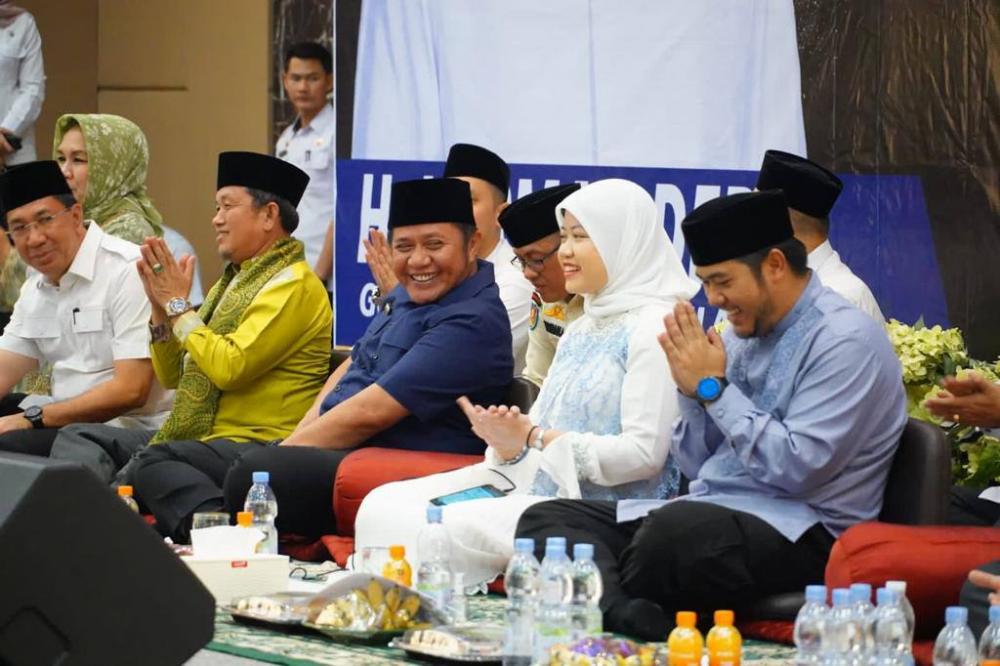 Herman Deru Peringati Maulid Nabi  Bersama Ribuan Majelis Taklim Al Basyar se-Kota Palembang